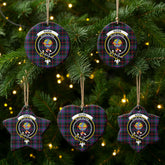 Nairn Tartan Crest Christmas Ceramic Ornament